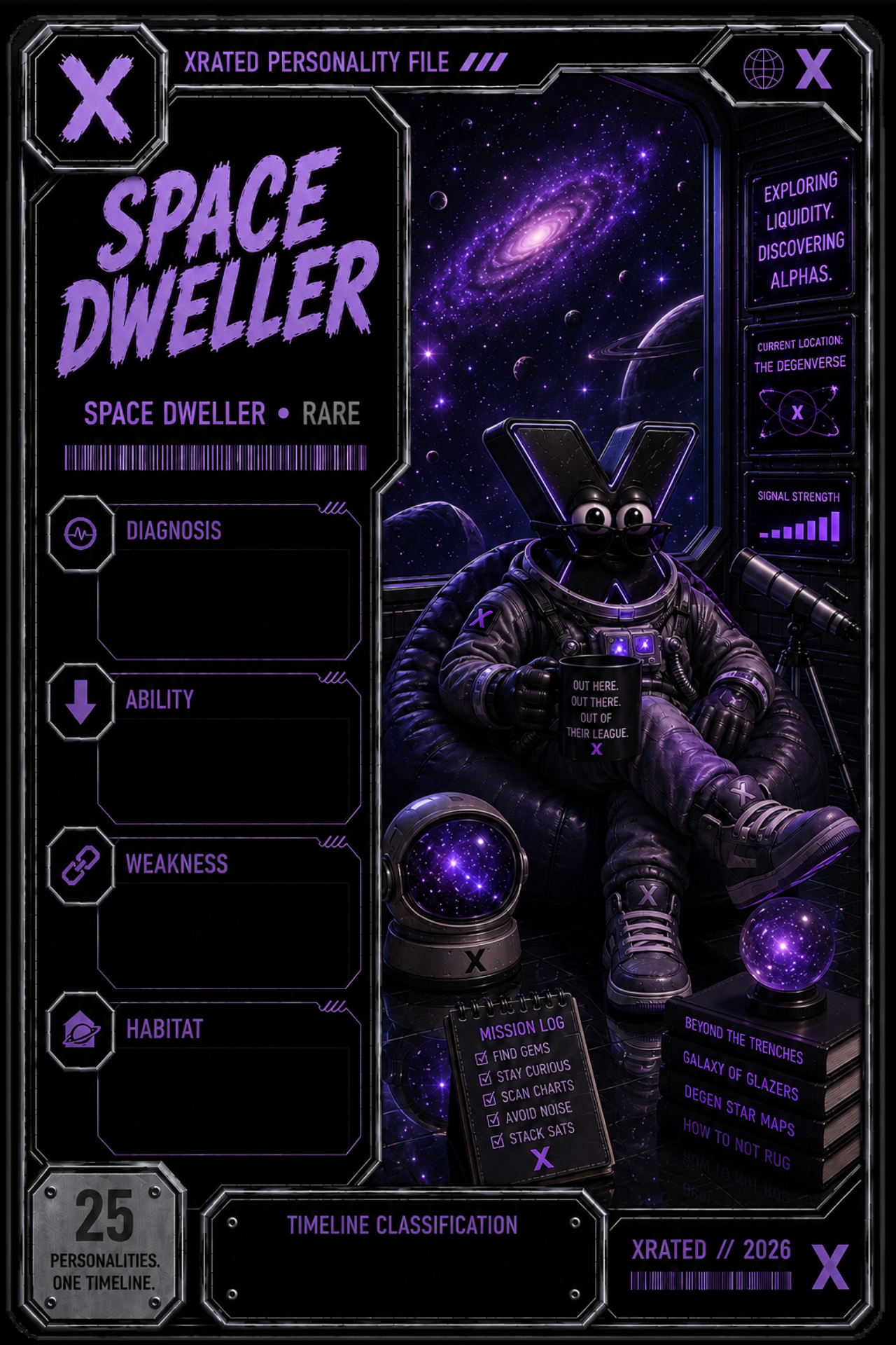 XRATED Personality Card